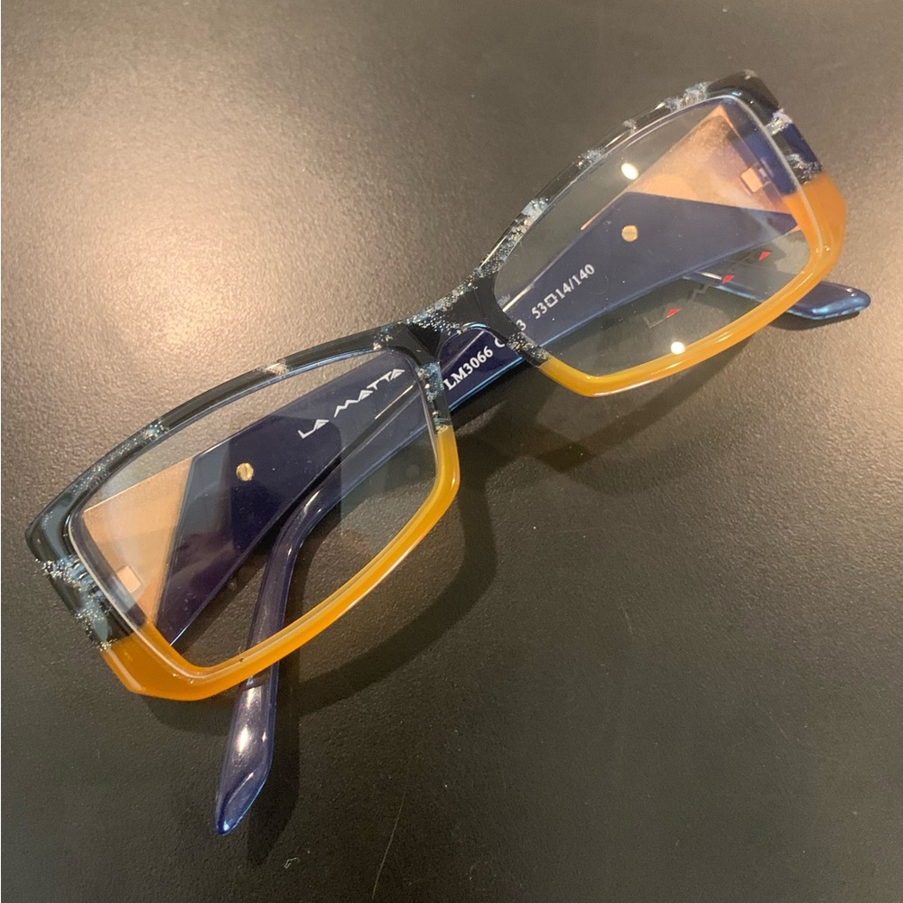 LA MATTA LM3066 Col 3 Black & Gold 
53mm Ladies Rectangular Glasses